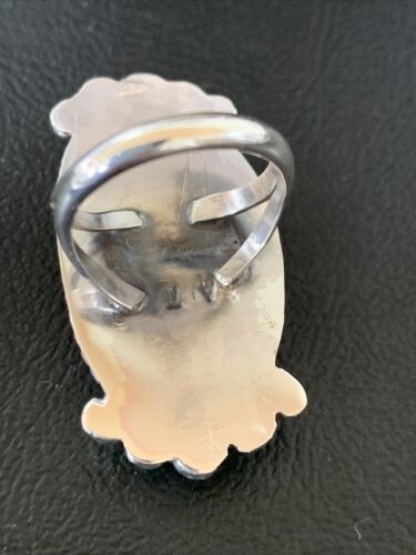 Southwestern Navajo Blue Kingman Turquoise Ring | Sterling Silver | Sz 8 | 13380