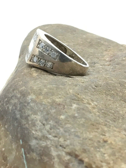 Navajo Sterling Silver Opal Wild Horse Ring | Sz 6.5 | 170