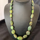 Navajo Sterling Silver Graduated Green Nugget Turquoise Necklace | Authentic Native American | 21" | 10725