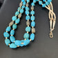 Native American Santo Domingo Shell Nugget Turquoise Necklace | 26" | Authentic Handmade | 12000