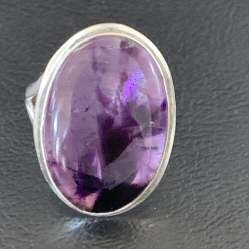 Southwestern Purple Amethyst Ring | Sterling Silver | Sz 9 | 12944