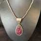 Navajo Purple Spiny Oyster Pendant | Sterling Silver | 2.75" | Authentic Native American Handmade | 14508