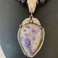 Navajo Purple Sugilite & Amethyst Pendant Necklace | Sterling Silver | Authentic Native American Handmade | 1756