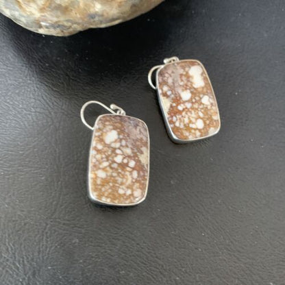 Southwestern Women's Navajo Wild Horse Earrings Set | Sterling Silver | Authentic Native American Handmade | 12030