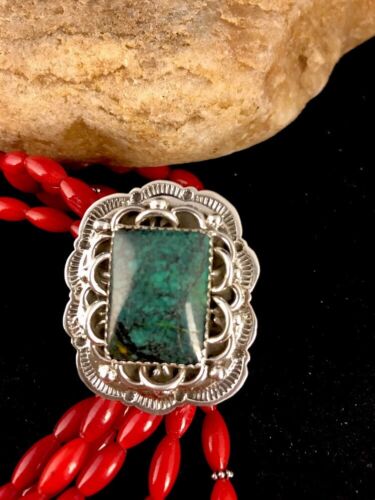 Navajo Spiderweb Turquoise Sterling Silver Men's Ring | Sz 11 Signed | Southwestern Native American | 3463