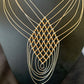 Gold-Filled Liquid Silver Heishi Necklace | 7-Strand Sterling Silver Tube | 18" | 12633