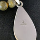 Men's Navajo Pearls Necklace | Gold Bumblebee Jasper Pendant | Sterling Silver | Native American Handmade | 13811