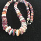 Navajo Purple Spiny Oyster & Turquoise Bead Necklace | Sterling Silver | Authentic Native American | Graduated | 23" | 8439