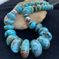 Navajo Pearls Sterling Silver & Blue Turquoise Graduated Necklace | Authentic Native American | 24" | 01745