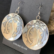 Navajo Basket Weave Earrings | Sterling Silver | Authentic Native American Handmade | 10758