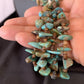 Santo Domingo | Shell Turquoise Bead Pendant Necklace | 26" | Authentic Native American Handmade | 12530