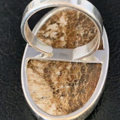 Native American Women's Wild Horse Turquoise Ring | Sz 8 | Sterling Silver | 14024 - Masha USA