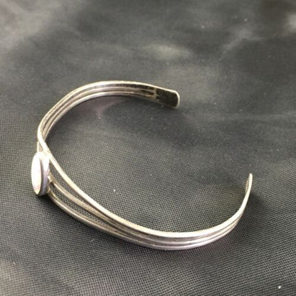 Navajo White Opal Bracelet for Children | Sterling Silver | Authentic Native American Handmade | 10177