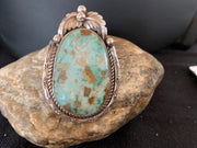 Men's Navajo Royston Turquoise Ring | Sterling Silver | Sz 9 | Authentic Native American Handmade | 672