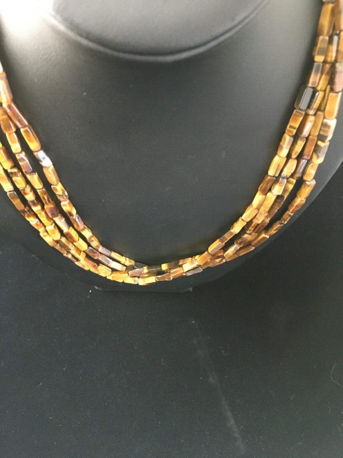Navajo Tigers Eye Spiny Multi-Color Turquoise Sterling Necklace 19" | Handmade Jewelry | 1789