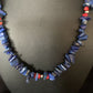 Men's Navajo | Lapis Lazuli Spiny Strand Necklace | Sterling Silver | 18" | Authentic Native American Handmade | 13572