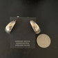 Native American Old Pawn Women's Hoop Stud Earrings | Sterling Silver | 1" | 13009