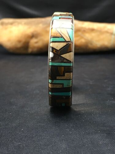 Southwestern Old Pawn Navajo Cuff Bracelet | Sterling Silver | Handmade | Authentic Native American | 4160