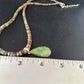 Southwestern Women's Green Opal Pendant Necklace | Sterling Silver | 17" | 14421