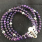 Navajo Purple Sugilite 4 Strand Bead Bracelet | Sterling Silver | Authentic Native American Handmade | 13584