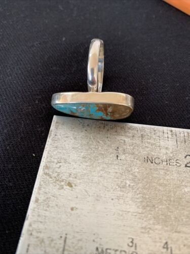 Native American Women's Navajo Arizona Turquoise Ring | Sterling Silver | Sz 10 | 00726
