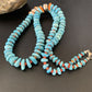 Navajo Natural Turquoise & Spiny Oyster Necklace | Sterling Silver | Authentic Native American | 29" | 13246