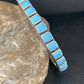 Sleeping Beauty Blue Turquoise Cuff Bracelet |  Sterling Silver | Authentic Native American Handmade | 1558
