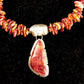Southwestern Purple Spiny Oyster Navajo Sterling Silver Necklace | 21" | 3417