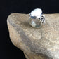 Navajo Women's White Mother of Pearl Ring | Sterling Silver | Sz 8 | Authentic Native American Handmade | 1718