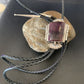 Southwestern Men's Bolo Tie | Purple Spiny Oyster | Sterling Silver | Navajo | 12964