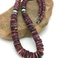Purple Spiny Oyster Necklace | Navajo Sterling Silver | Authentic Native American Handmade | 23" | 2624