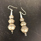 Navajo Sterling Silver Handmade Pearls Earrings | 1.5" | 10201