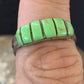 Navajo Green Gaspeite Inlay Ring | Sterling Silver | Sz 7 | Authentic Native American Handmade | 12463