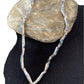 Southwestern Sterling Silver Necklace | Lapis & Opal Inlay Pendant | 16" | 01426