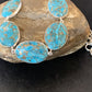Navajo Blue Mojave Turquoise Pendant Necklace | Sterling Silver | 18" | Authentic Native American Handmade | 11635