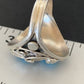 Navajo Blue Kingman Turquoise Feather Ring | Authentic Native American Sterling Silver | Multi-Stone | Sz 11.5 | 12220