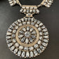 Navajo White Buffalo Turquoise Necklace | Sterling Silver | Authentic Native American Handmade | 2115