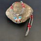 Opal Inlay Butterfly Pendant | Navajo Sterling Silver | Coral & Turquoise | 21" | 12582