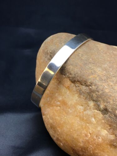 Native American Handmade Band Bracelet | Navajo Sterling Silver | 8934