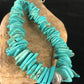 Navajo Pearls Sterling Silver Turquoise Nugget Necklace | Authentic Native American | 20" | Graduated