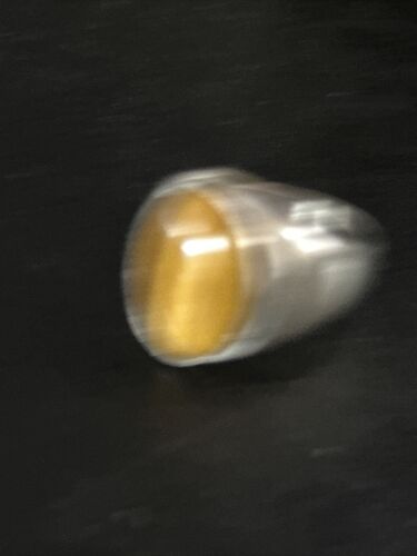 Native American Coffee Tiger's Eye Ring | Sterling Silver | Sz 9 | 14269 - Masha USA