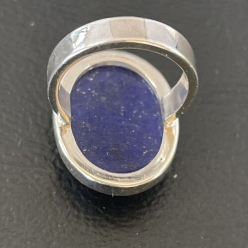 Southwestern Navajo Blue Lapis Lazuli Ring | Sterling Silver | Sz 4 | 10514