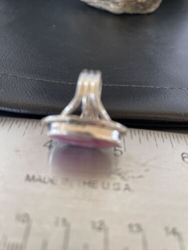 Navajo Turquoise Purple Spiny Oyster Ring | Sterling Silver | Sz 9 | Authentic Native American Handmade | 10297