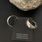 Native American Old Pawn Women's Hoop Stud Earrings | Sterling Silver | 1" | 13009