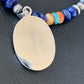 Navajo Multi-Color Spiny Turquoise Inlay Pendant | Sterling Silver | Authentic Native American Handmade | 10658