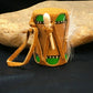 Handmade Leather Drum Car Charm | 2" Mirror Dangler | Miniature Model | 8932