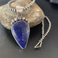 Native American Navajo Blue Lapis Pendant Necklace | Sterling Silver | Authentic Handmade | 11674