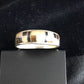 Navajo Sterling Silver Onyx & Picture Jasper Inlay Ring | Sz 13.5 | Authentic Native American Handmade | 1592