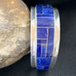 Native American Men's Navajo Blue Lapis Inlay Cuff Bracelet | Sterling Silver | 12233