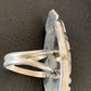 Navajo White Buffalo Turquoise Inlay Ring | Sterling Silver | Sz 9 | Authentic Native American Handmade | 12173